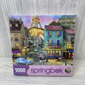 Springbok "Eiffel Magic" 1000 Piece Jigsaw Puzzle, 24x30, Cafe Paris, New SEALED